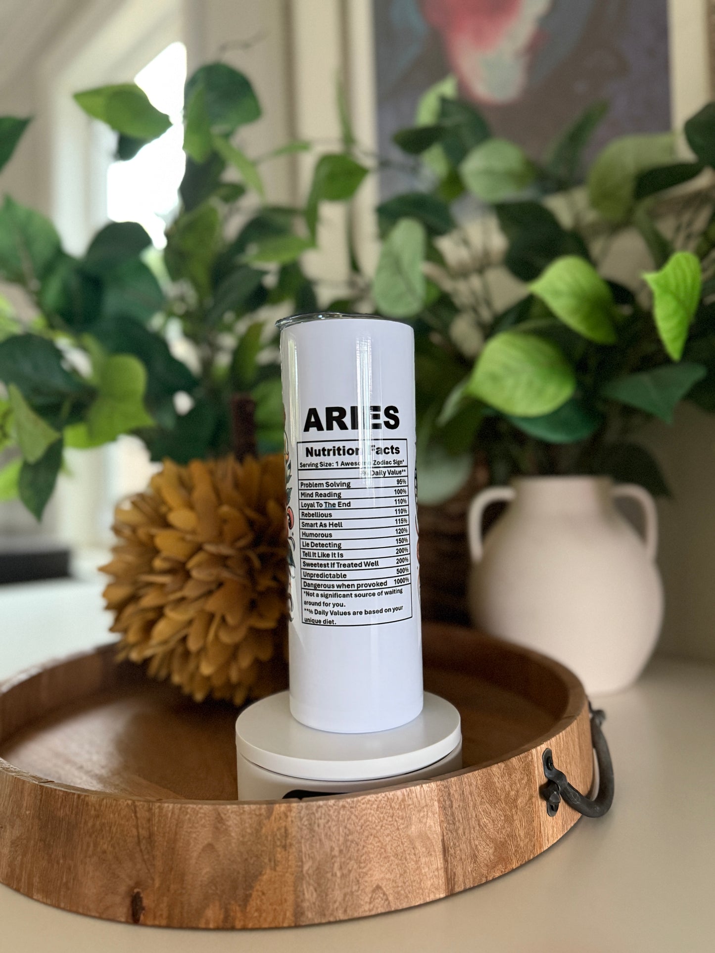 "Aries Tattoo-Style Astrology" Tumbler