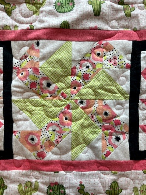 "Desert Blooms" Baby Quilt